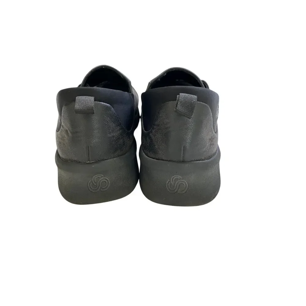Clarks Cloudsteppers Sillian 2.0 Ease Black Loafer Wedge Heel Comfort Womens 9.5